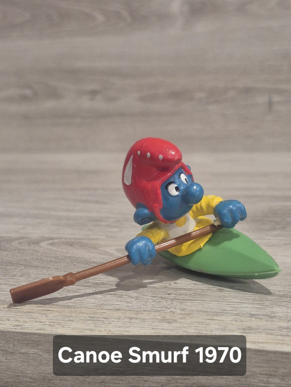 Vintage Canoe Smurf